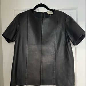 Neiman Marcus leather top